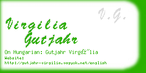 virgilia gutjahr business card